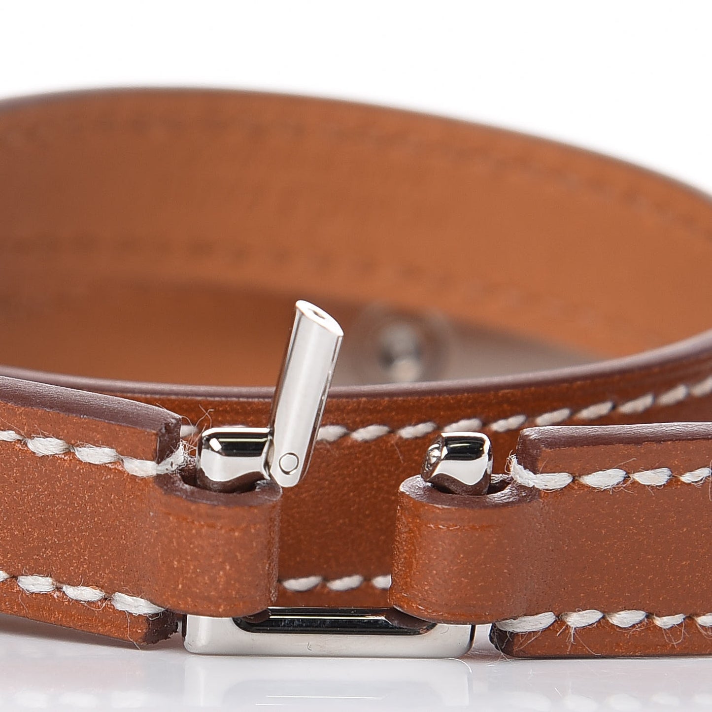 Barenia Rivale Double Tour Bracelet M Fauve