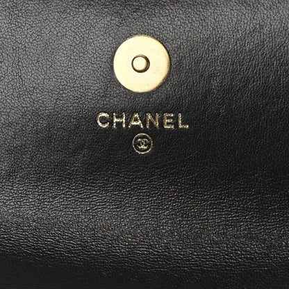 Chanel Lambskin Quilted Dynasty Flap Phone Holder With Chain Black 6 of 13