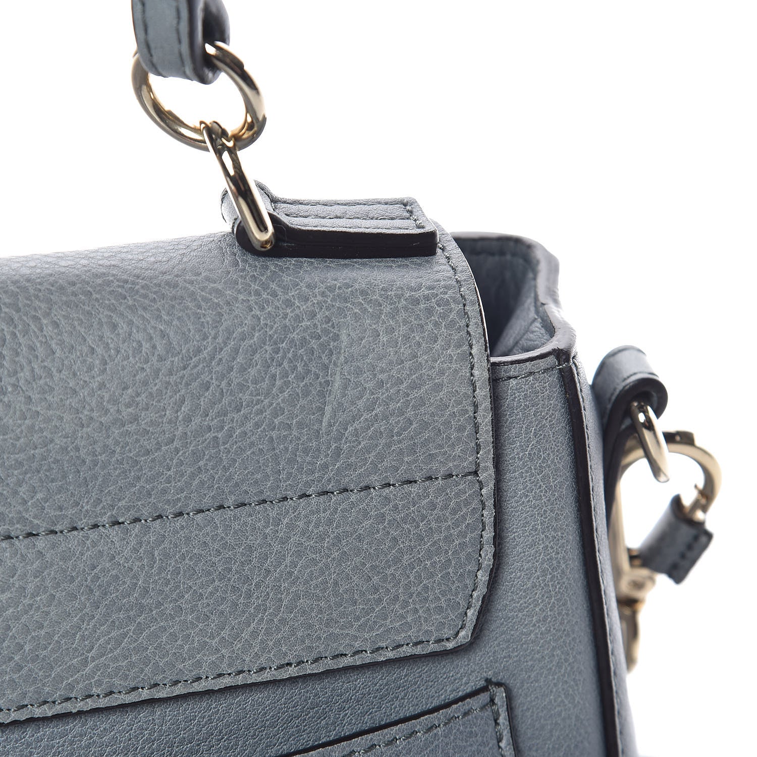 Chloe Calfskin Small Faye Day Shoulder Bag Cloudy Blue 20 of 26