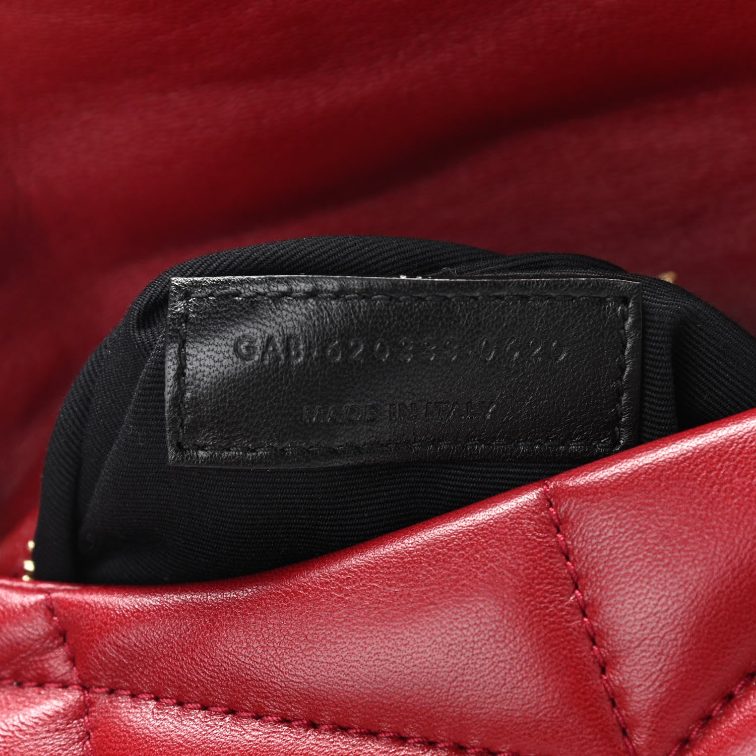 Saint Laurent Lambskin Quilted Toy Loulou Puffer Monogram Chain Satchel Red 7 of 10