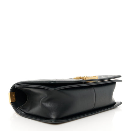 Chanel Caviar Glazed Calfskin Chevron Medium Boy Flap Black 4 of 12