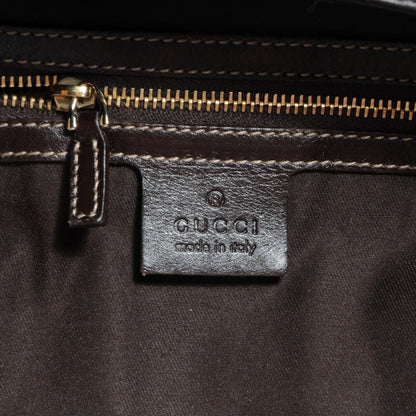 Gucci Leather GG Britt Hobo Dark Brown 6 of 7