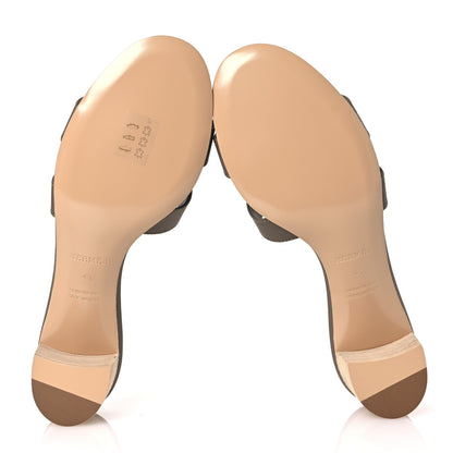 Hermes Epsom Oasis Sandals 41 Etoupe 7 of 12