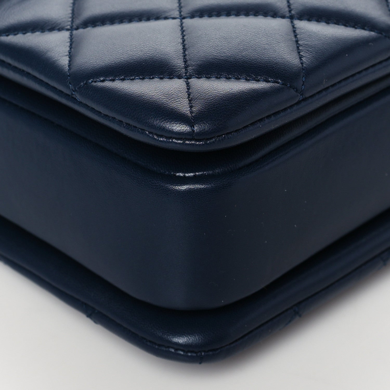 Chanel Lambskin Quilted Large Trendy CC Flap Dual Handle Bag Navy Blue 8 of 9