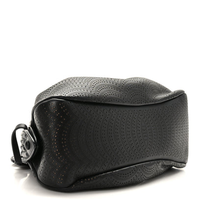 Alaia Calfskin Laser Cut Samia Clutch Black 4 of 8