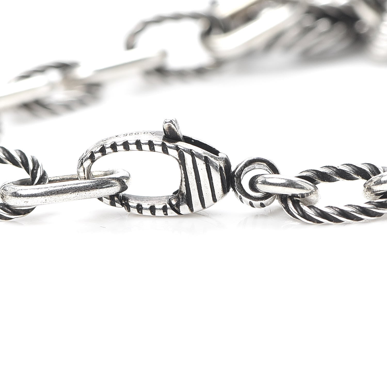 Gucci Sterling Silver Interlocking G Charm Bracelet 5 of 6