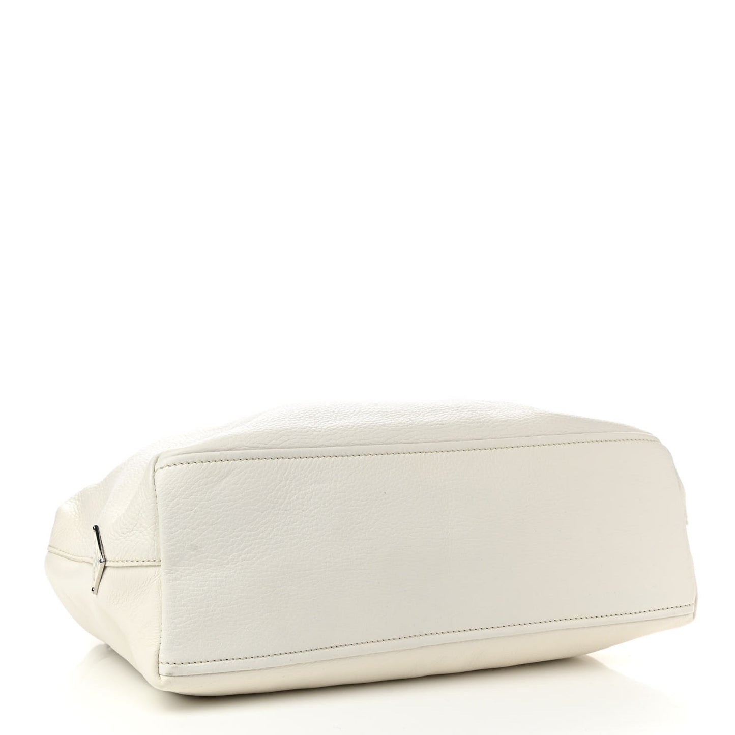 Vitello Daino Shoulder Bag White