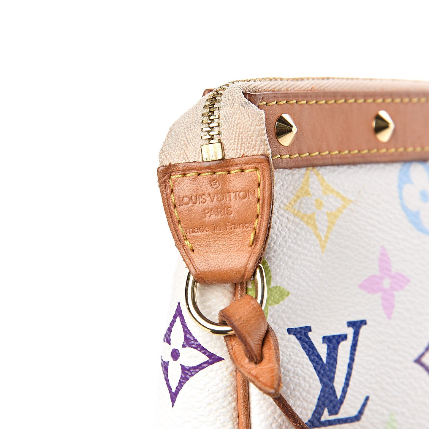 Monogram Multicolor Pochette Accessories White