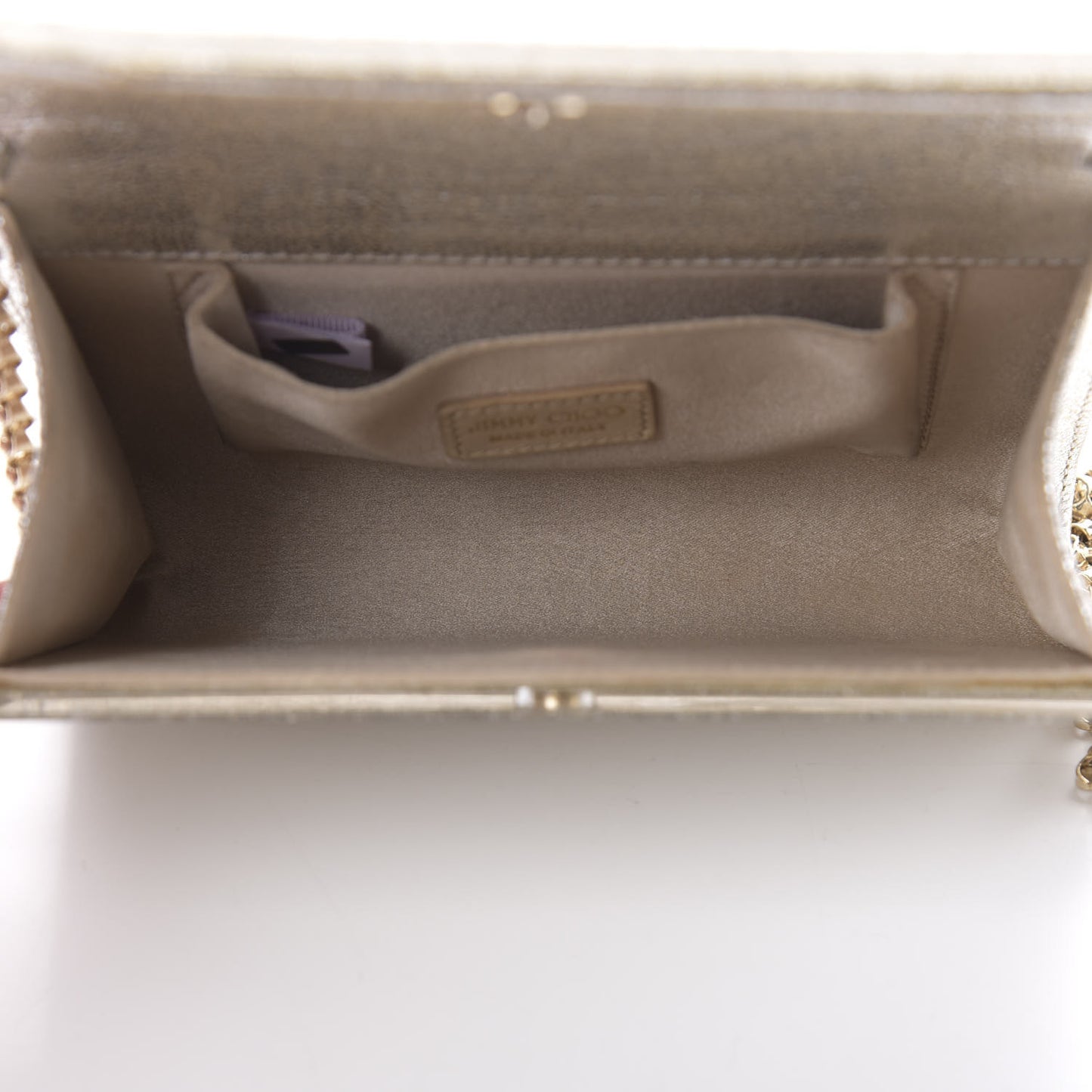 Acrylic Glitter Candy Clutch Champagne