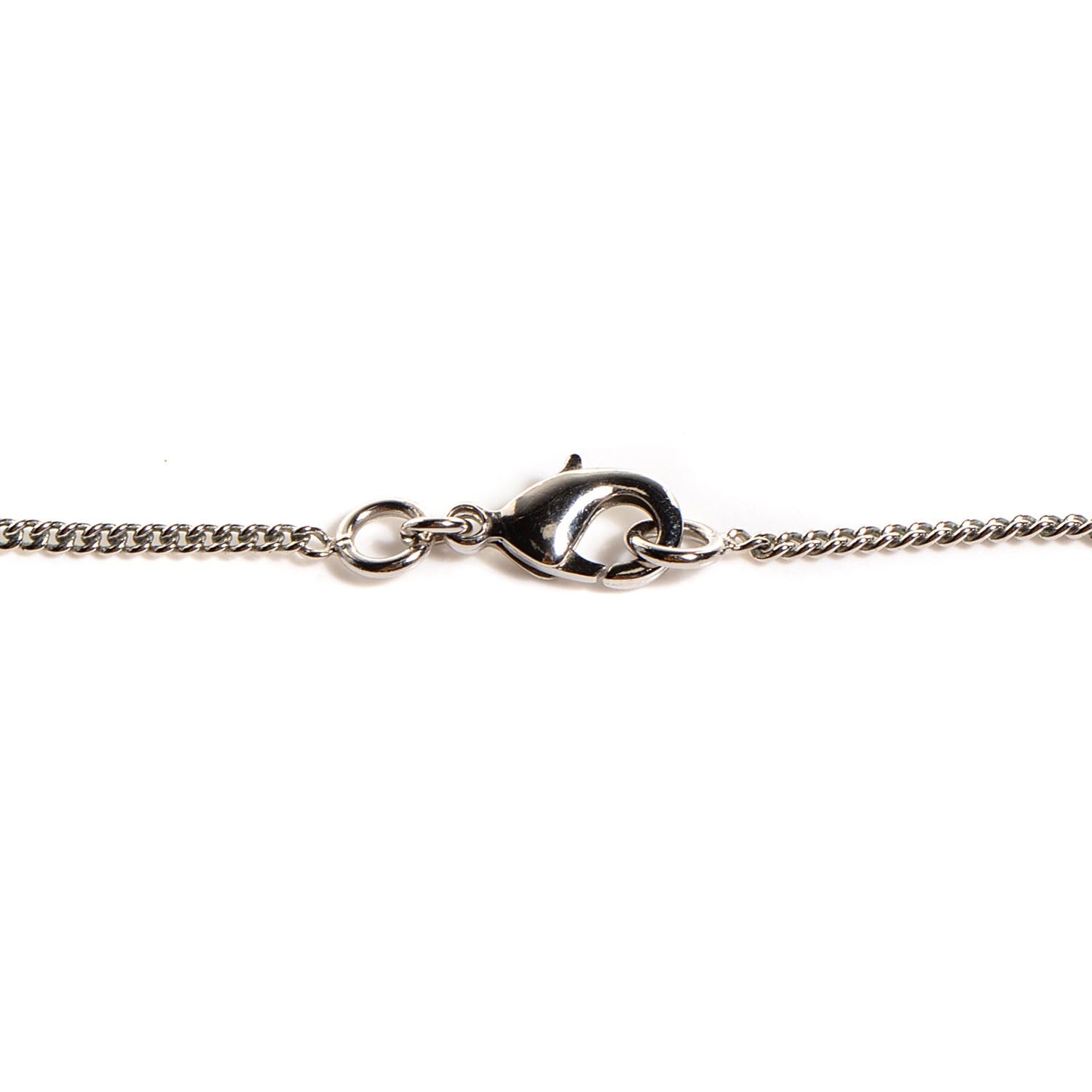 Chanel Crystal CC Timeless Necklace Silver 4 of 4