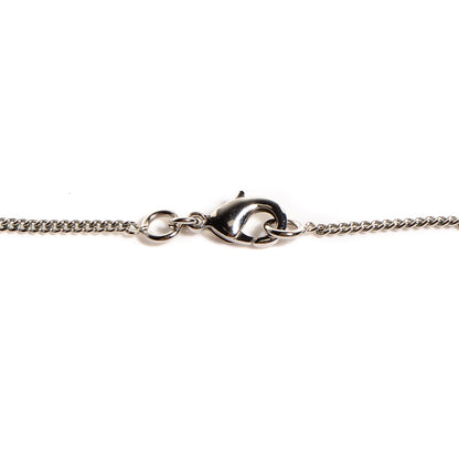 Chanel Crystal CC Timeless Necklace Silver 4 of 4