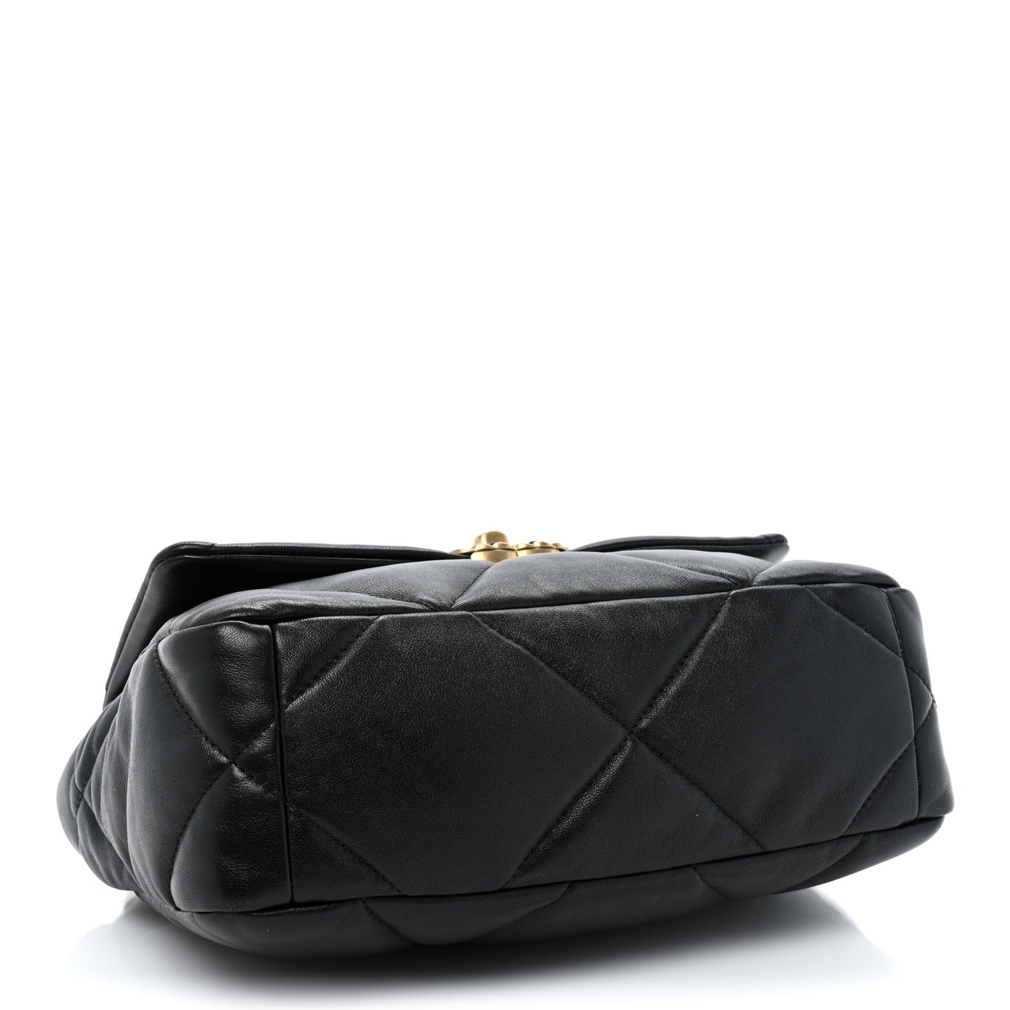 Lambskin Quilted Medium Chanel 19 Flap Black