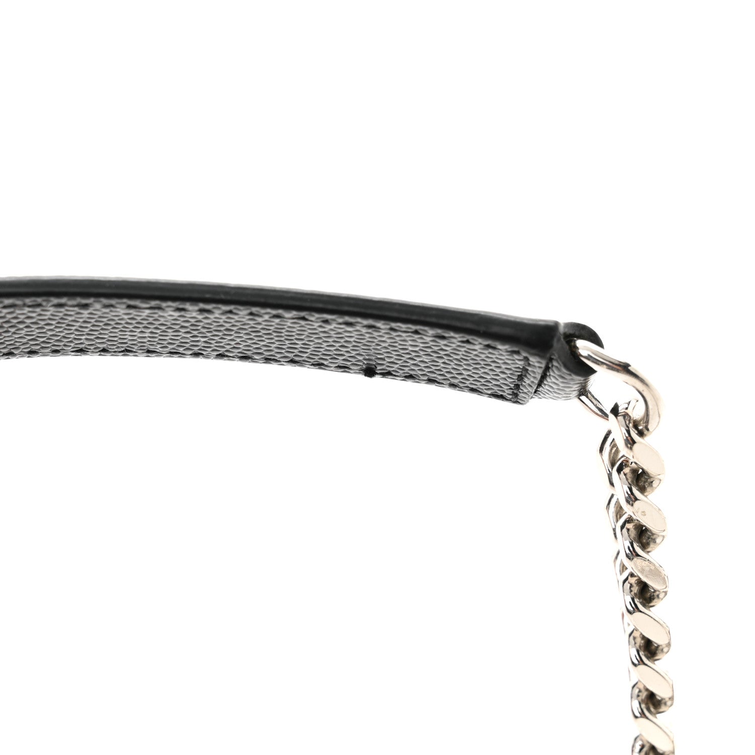 Saint Laurent Grain De Poudre Textured Mixed Matelasse Large Triquilt Monogram Satchel Black 13 of 13