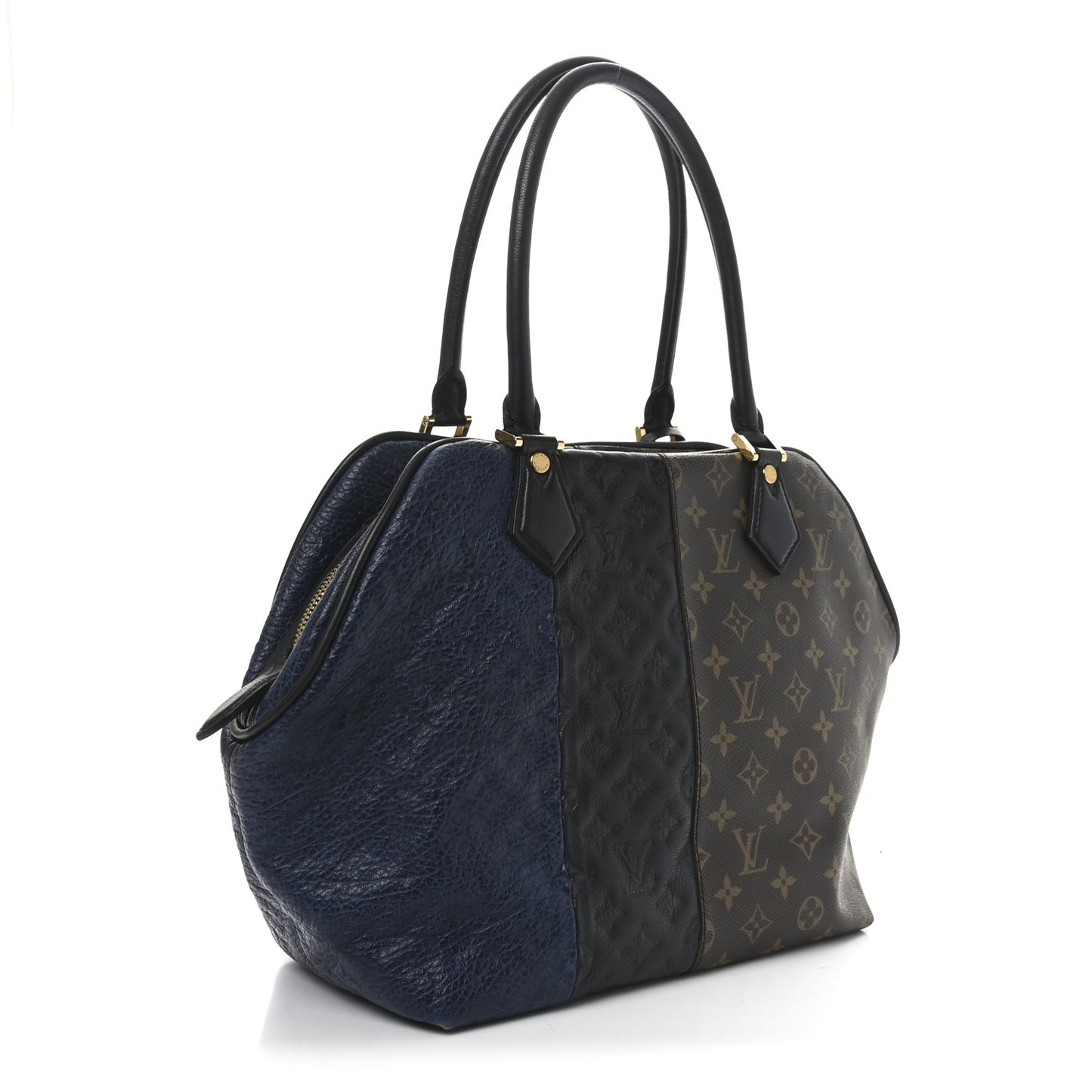 Monogram Stripes Medium Bag Marine