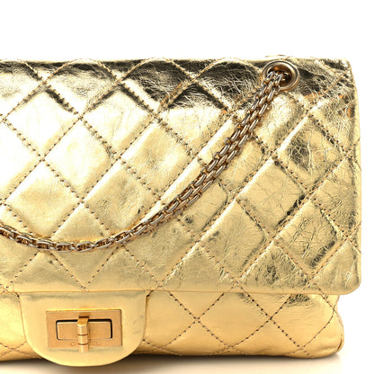 Chanel Metallic Aged Calfskin Quilted 2.55 Reissue 227 Flap Gold 7 of 9
