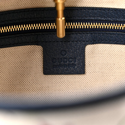 Gucci Canvas Flora Medium Jackie Hobo Blue Agata 11 of 23