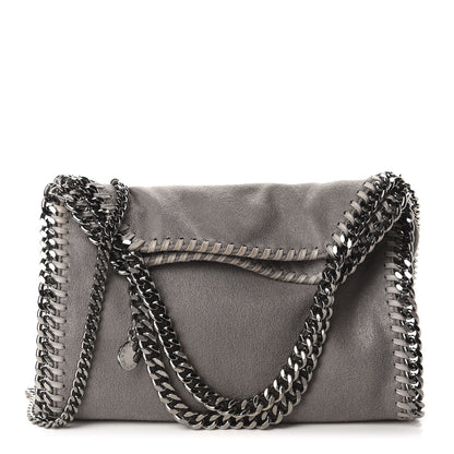 Stella McCartney Shaggy Deer Mini Falabella Fold Over Tote Light Grey 1 of 11