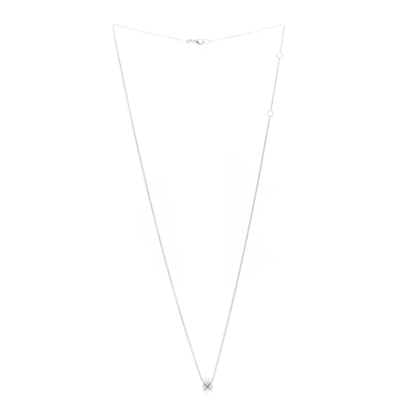 18K White Gold Coco Crush Pendant Necklace
