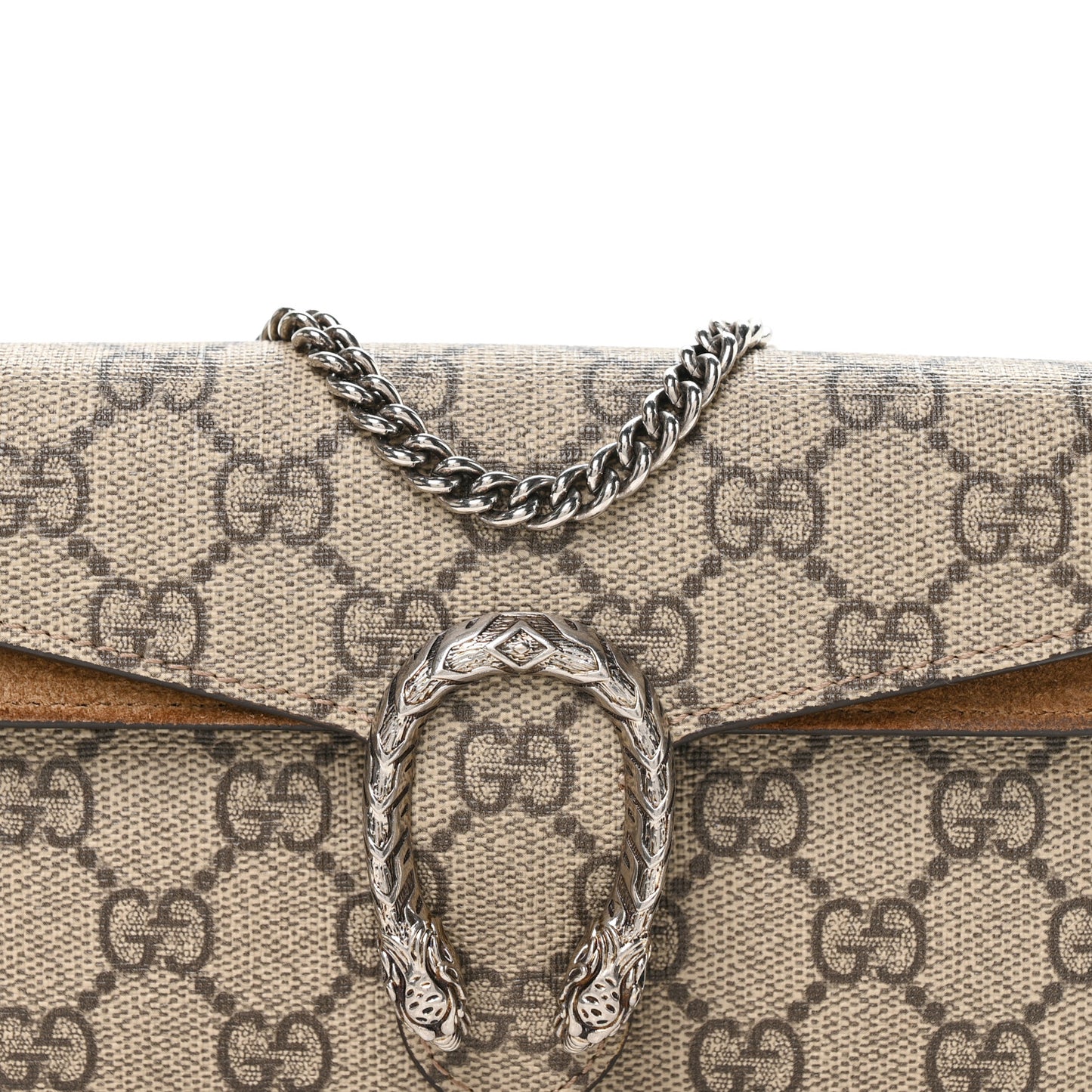GG Supreme Monogram Super Mini Dionysus Shoulder Bag Taupe