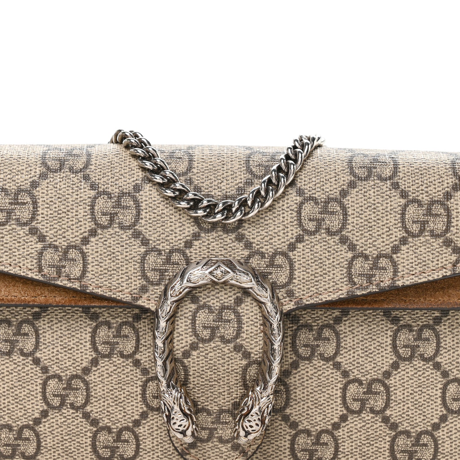 Gucci GG Supreme Monogram Super Mini Dionysus Shoulder Bag Taupe 12 of 19