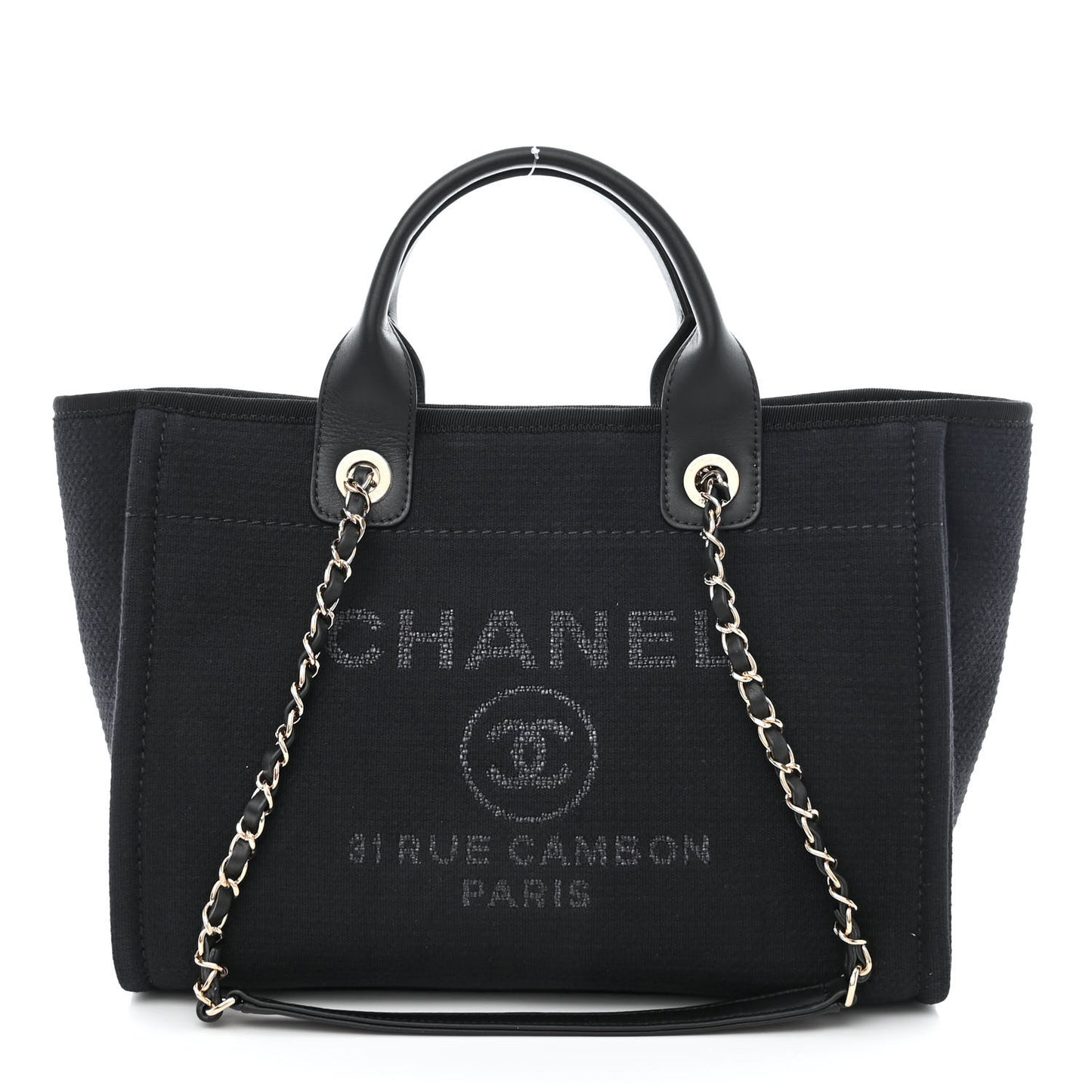 Mixed Fibers Small Deauville Tote Black