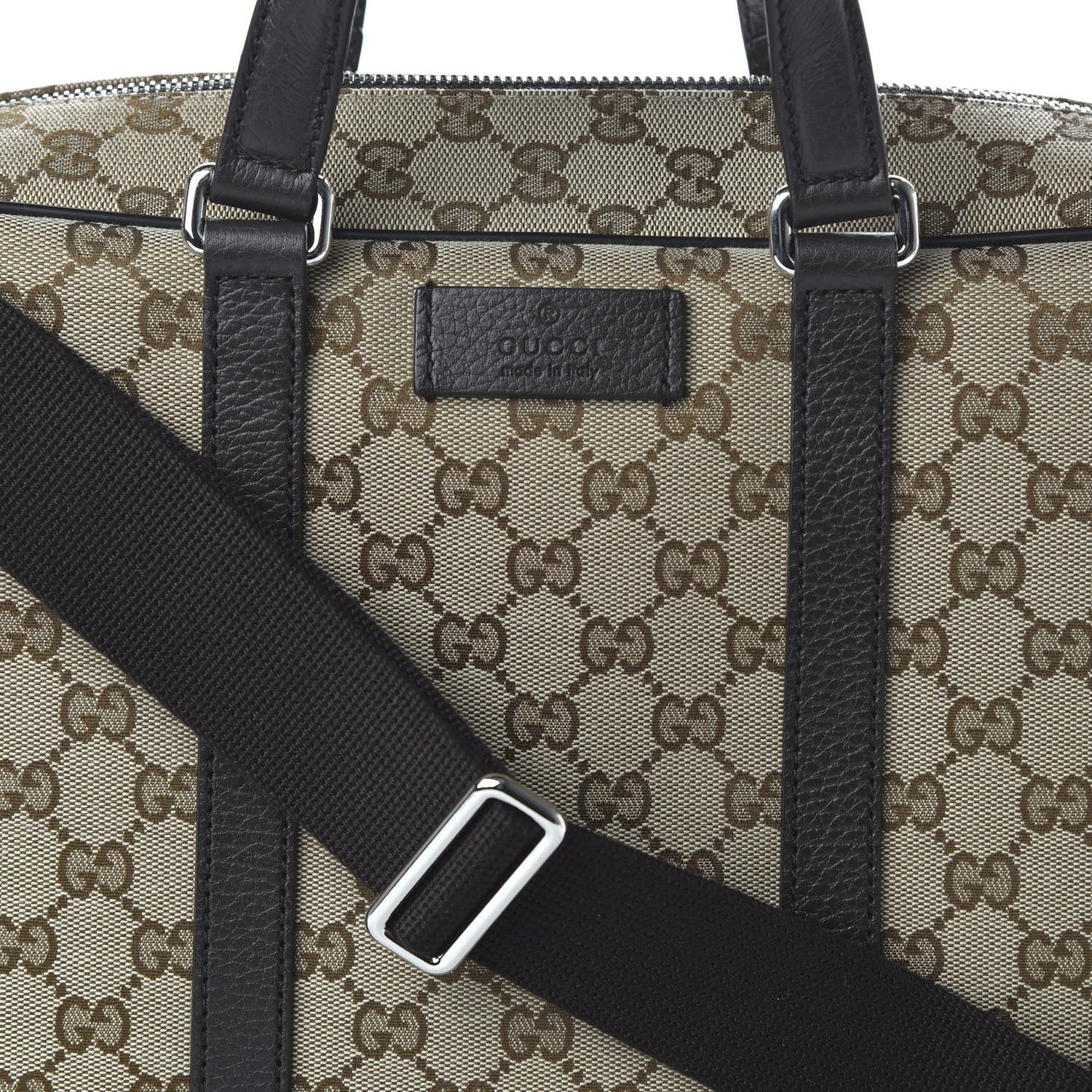 Gucci Monogram Briefcase Dark Brown 10 of 10