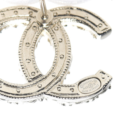 Chanel Pearl CC-Casino Earrings Gold 4 of 4