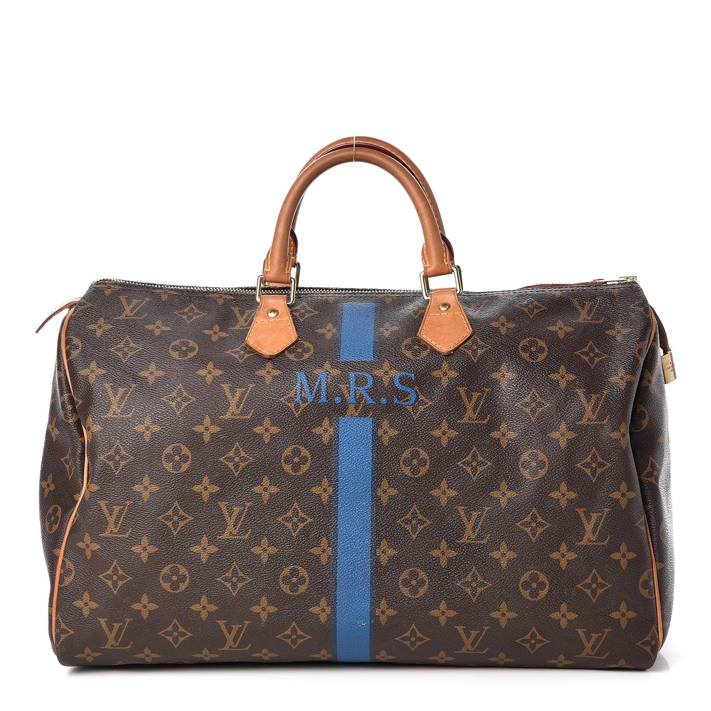 Monogram My LV Heritage Speedy 40 Blue de France Blue Clair