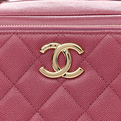 Chanel Caviar Quilted Medium Business Affinity Camera Case Dark Pink 8 of 13