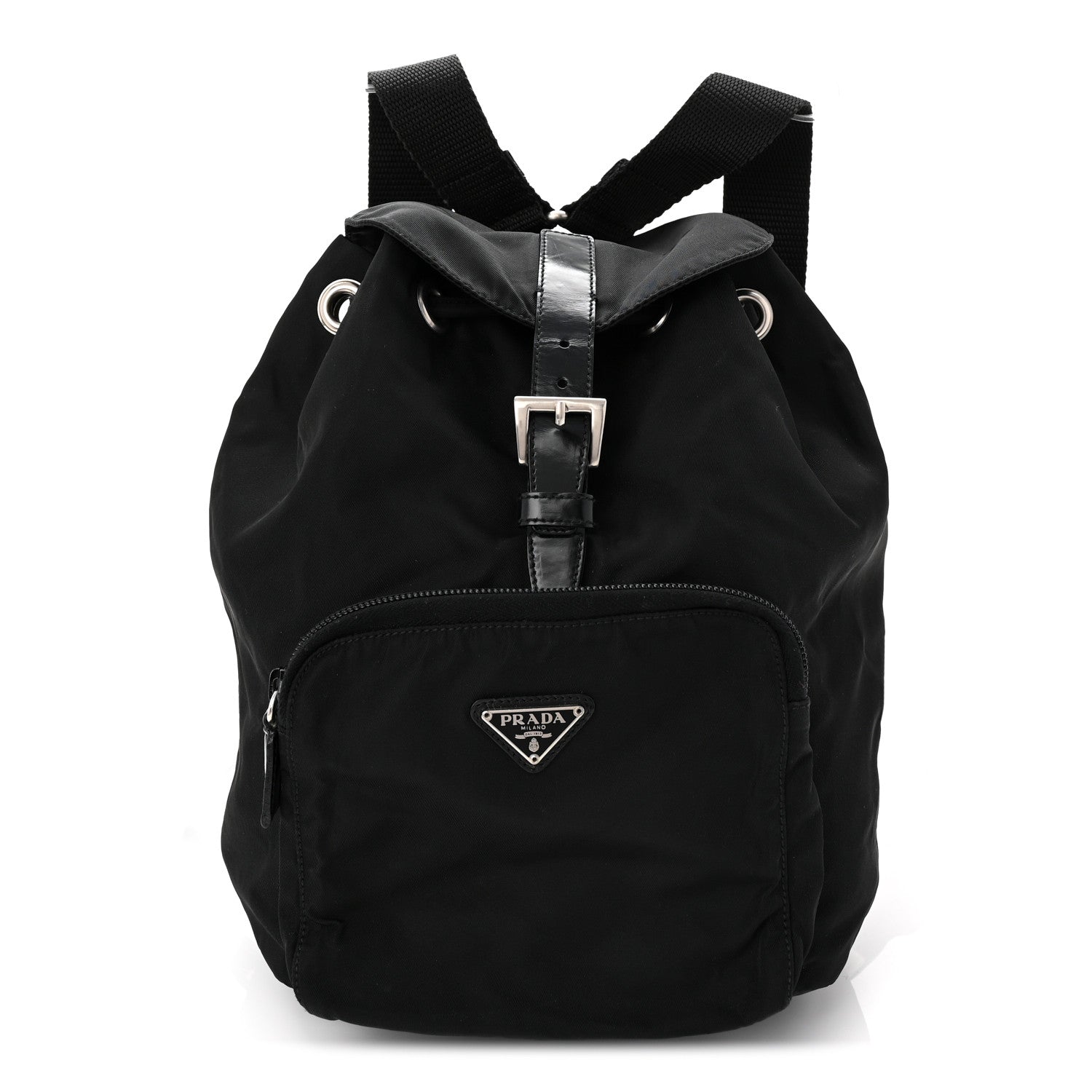 Prada Nylon Vela Mini Cinch Backpack Black 1 of 10