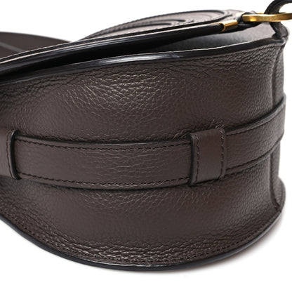 Chloe Grained Calfskin Small Marcie Saddle Bag Bold Brown 9 of 10