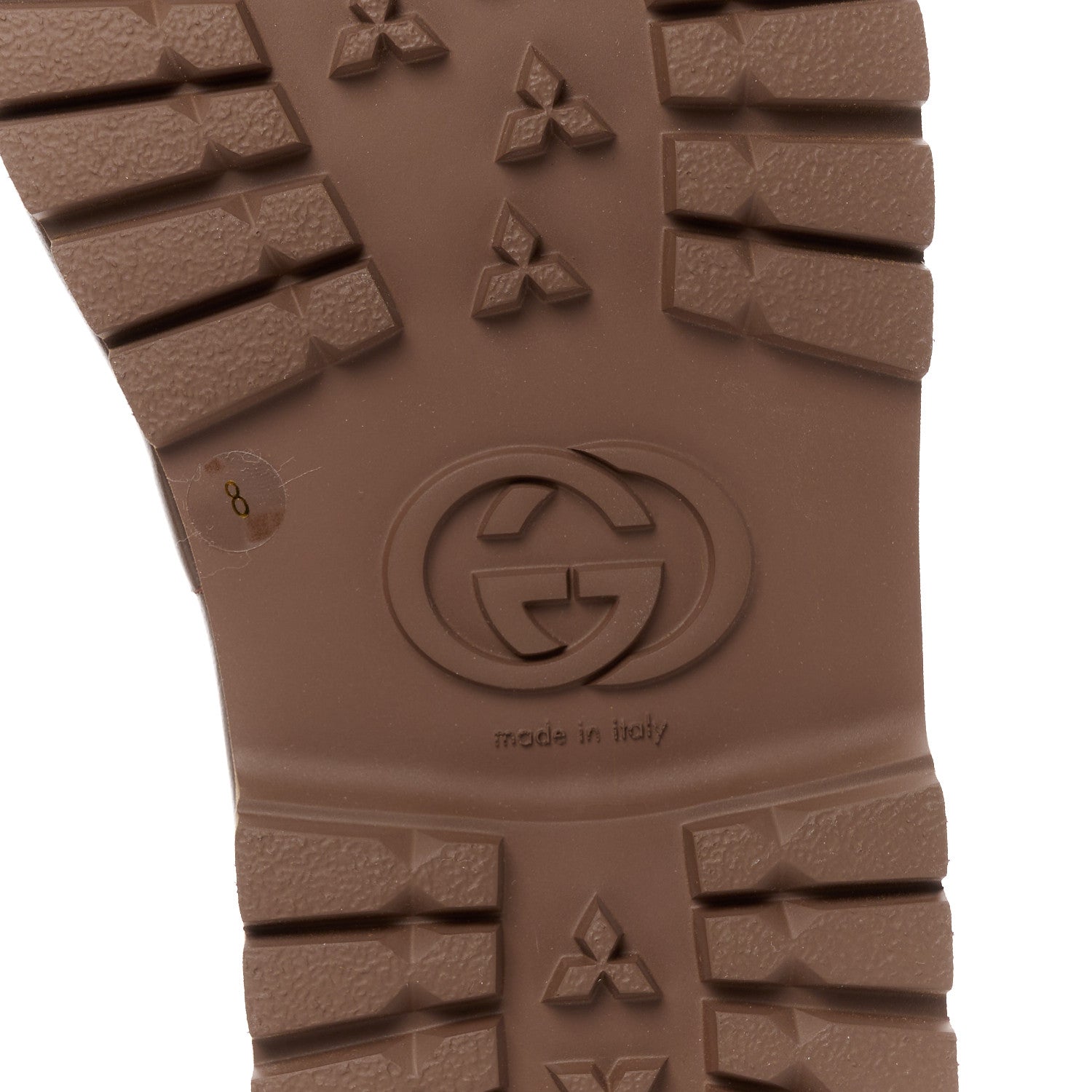 Gucci GG Supreme Monogram Granada Kid Mens Horsebit Lug Sole Mules 8 Beige Ebony New Acero 6 of 9