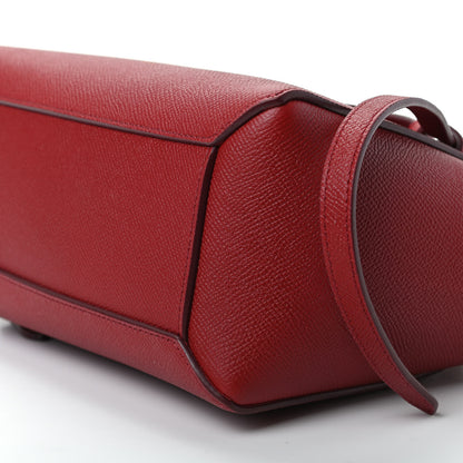 Celine Grained Calfskin Nano Belt Bag Ruby 7 of 11