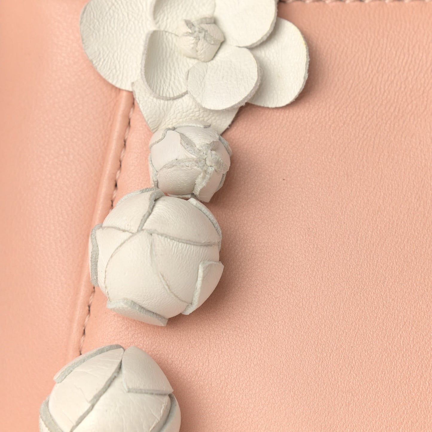 Nappa Rosebud Mini Peekaboo Iconic Satchel Baby Pink