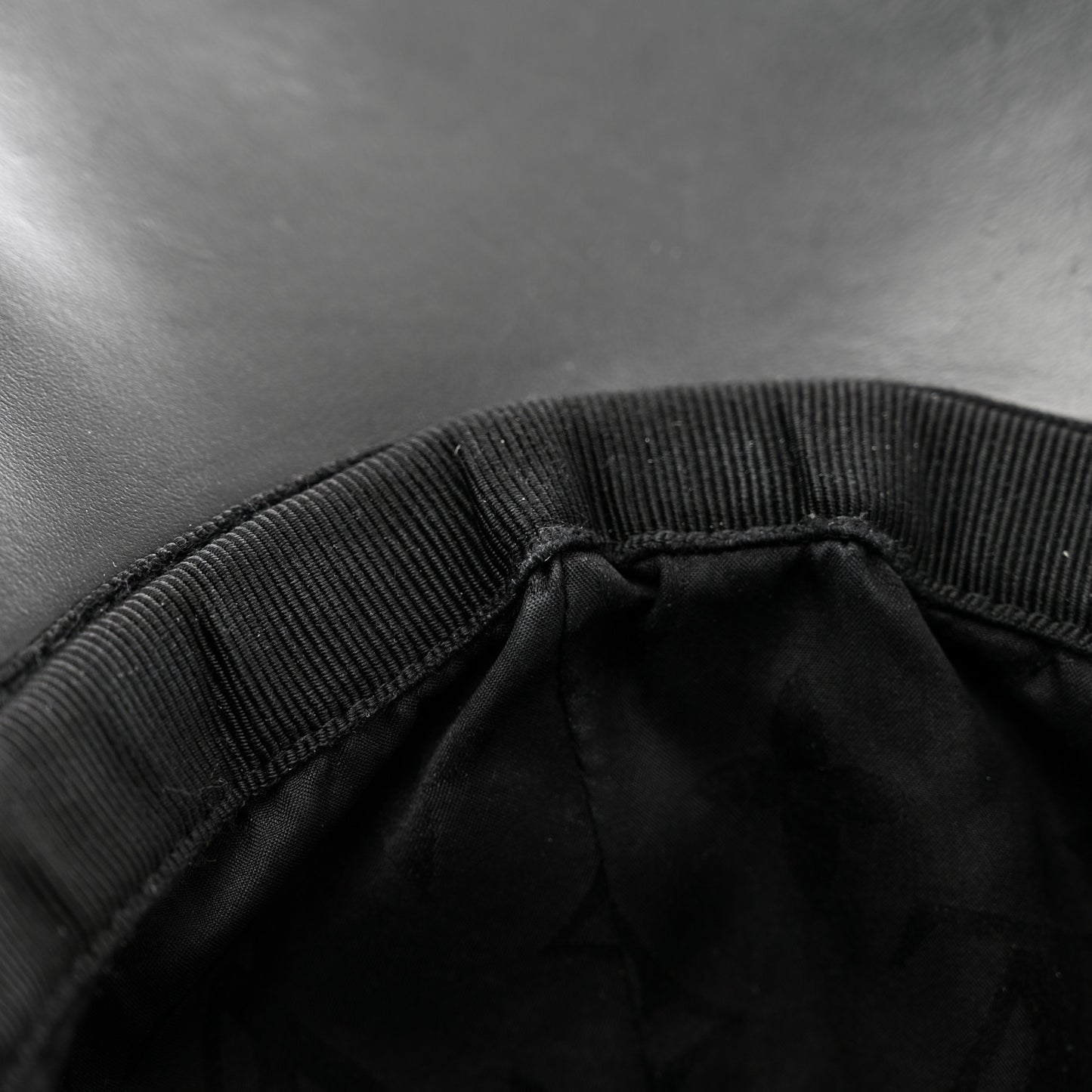 Monogram Cotton Jacquard Embroidered LV Day Cap M Black