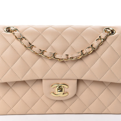 Chanel Lambskin Quilted Small Double Flap Beige 10 of 11
