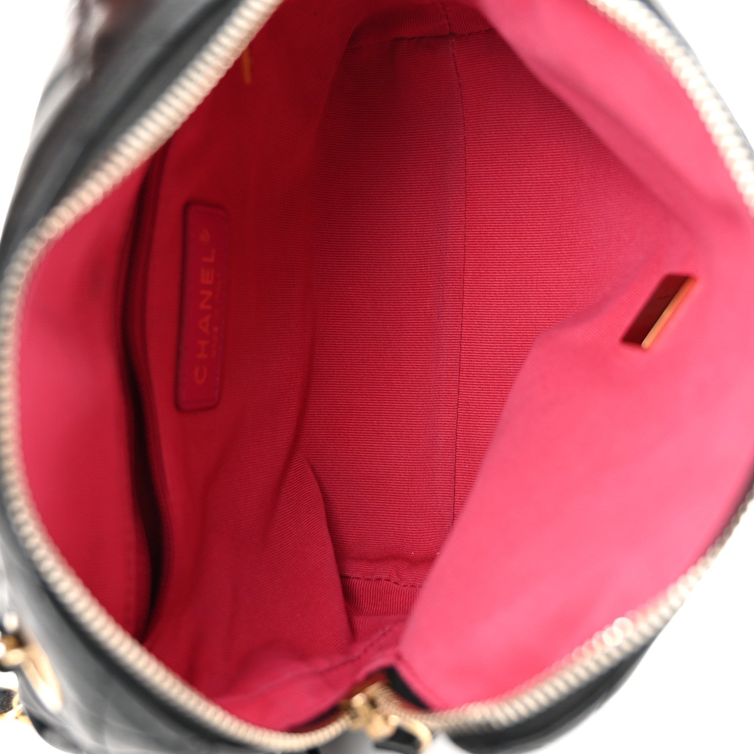 Chanel Calfskin Quilted Mini Bowling Bag Black 5 of 10