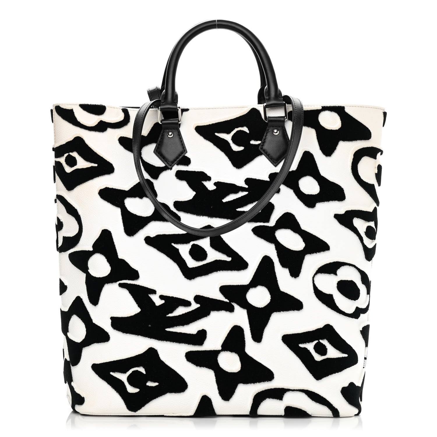 Louis Vuitton X UF Tufted Monogram Tufted Cabas White Black 1 of 10