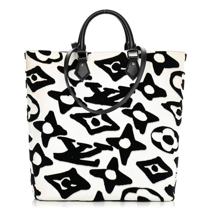 Louis Vuitton X UF Tufted Monogram Tufted Cabas White Black 1 of 10