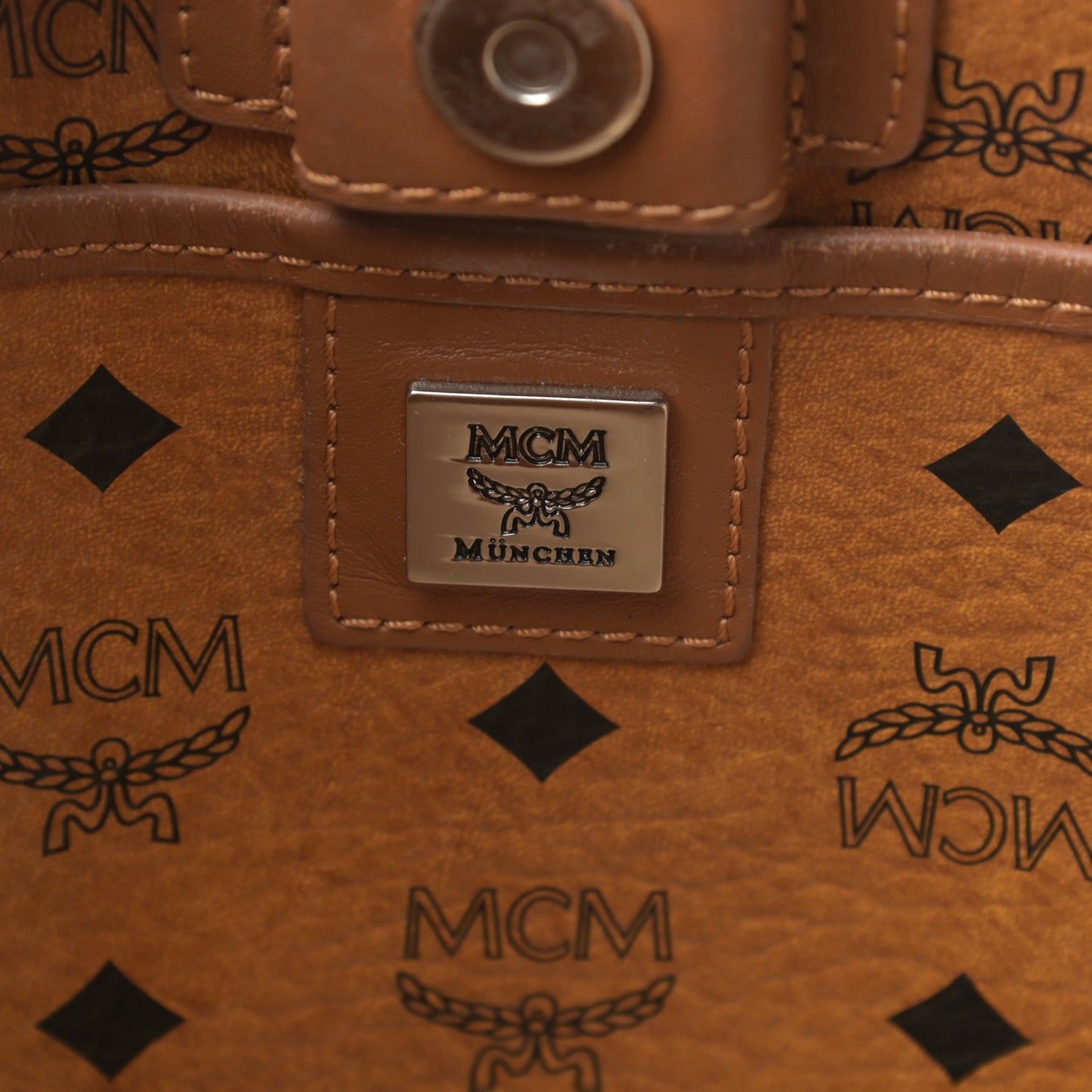 Visetos Shopping Tote Cognac