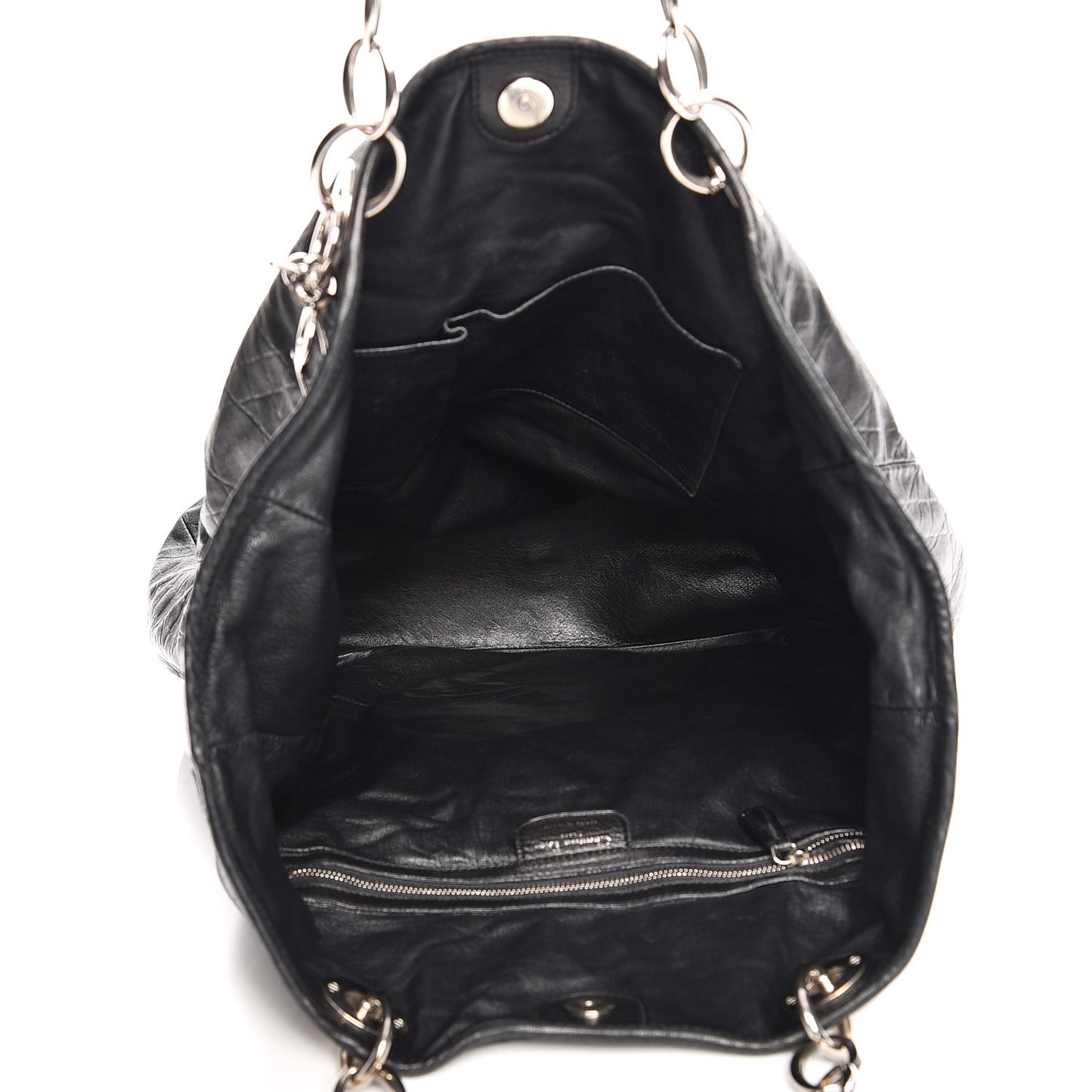 Lambskin Medium Dior Soft Tote Black