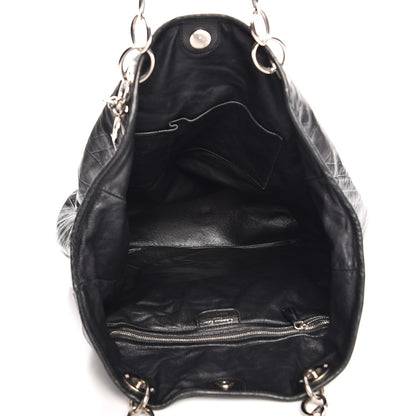 Christian Dior Lambskin Medium Dior Soft Tote Black 5 of 11