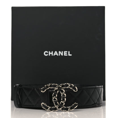 Chanel Caviar Quilted CC Chain Belt 85 34 Black 7 of 7