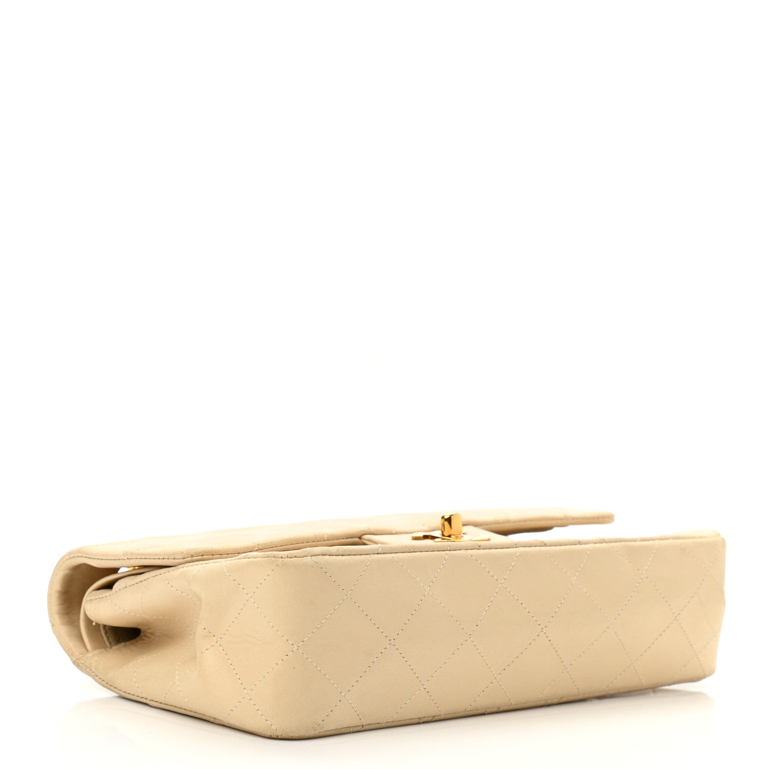 Chanel Lambskin Quilted Small Double Flap Beige 4 of 18