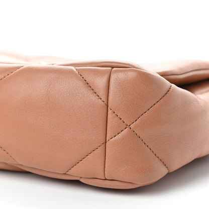 Chanel Lambskin Quilted Medium Chanel 19 Flap Brown 9 of 10