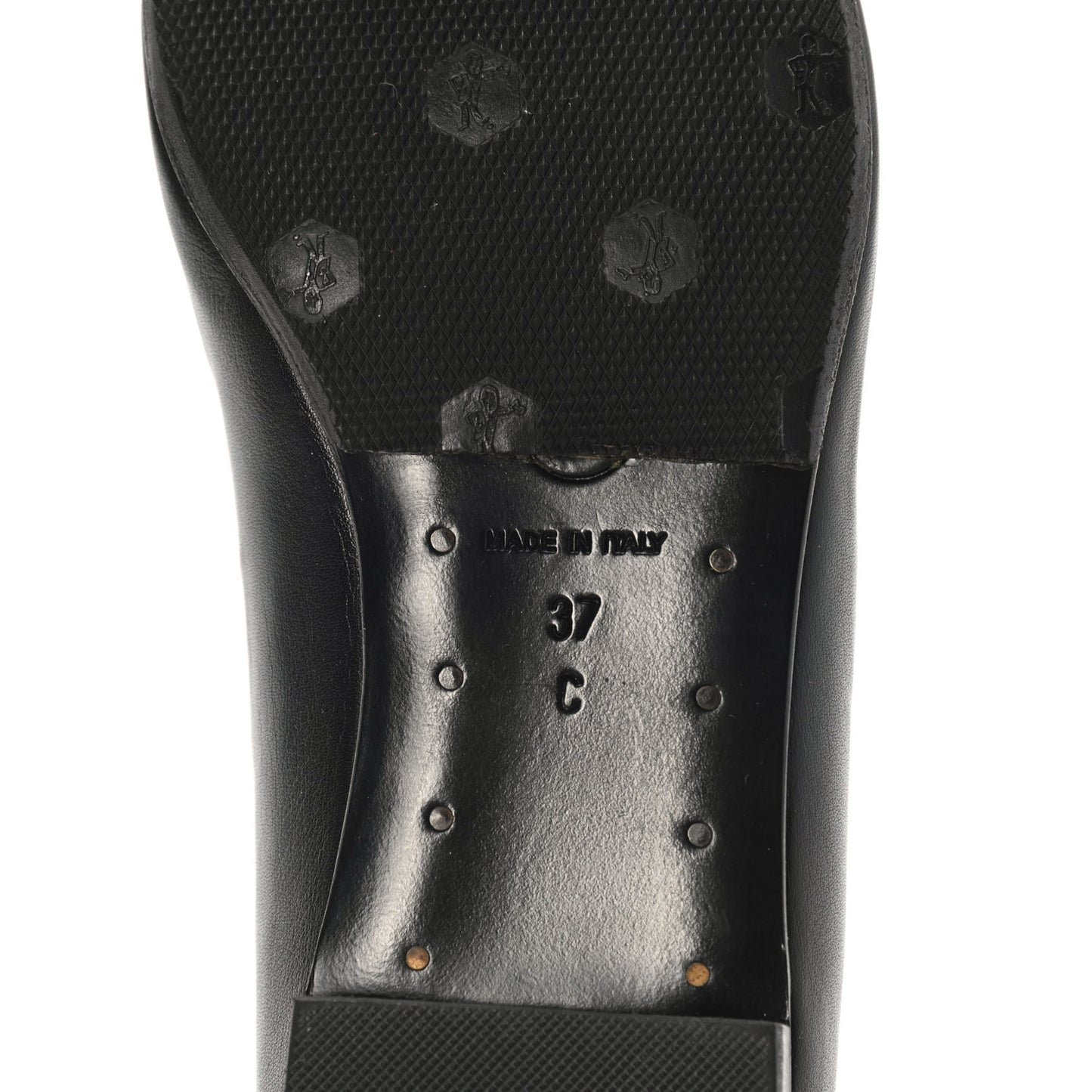 Lambskin Camellia Ballerina Flats 37 Black