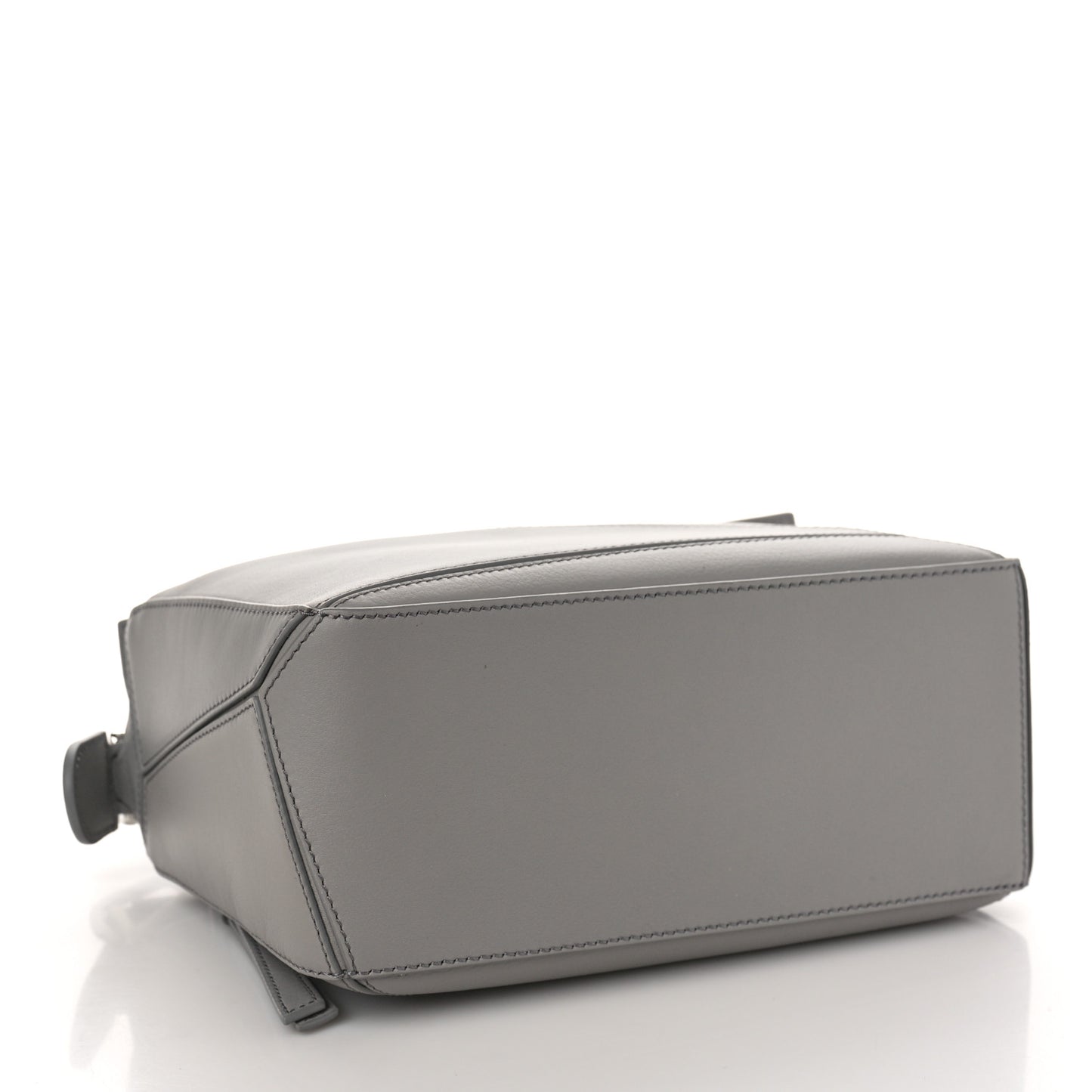 Calfskin Small Puzzle Bag Pearl Grey