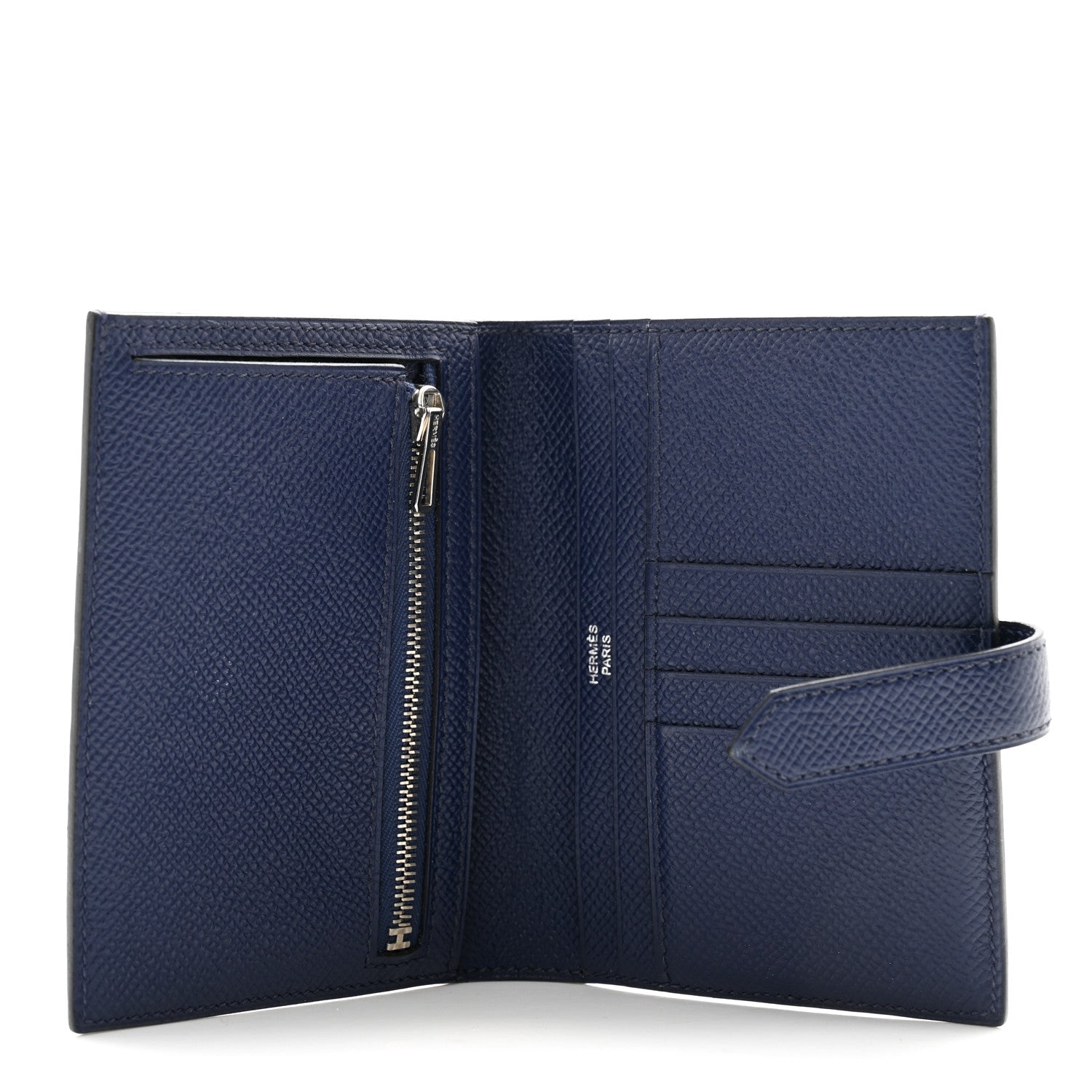 Hermes Epsom Bearn Compact Wallet Bleu Saphir 5 of 10