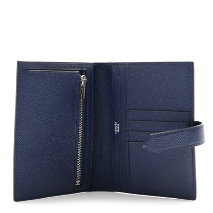 Hermes Epsom Bearn Compact Wallet Bleu Saphir 5 of 10