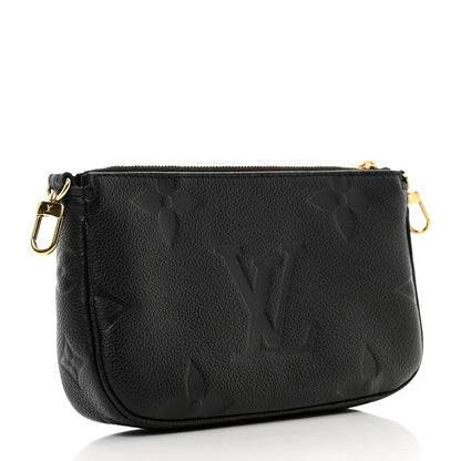 Louis Vuitton Empreinte Monogram Giant Multi Pochette Accessories Mini Pochette Black 3 of 6